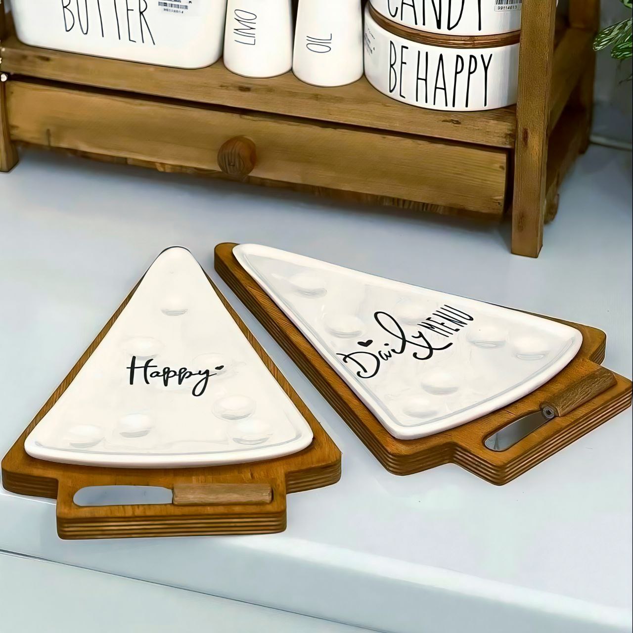 🔼 ظرف سرو همه کاره مدل مثلثی سایز بزرگ